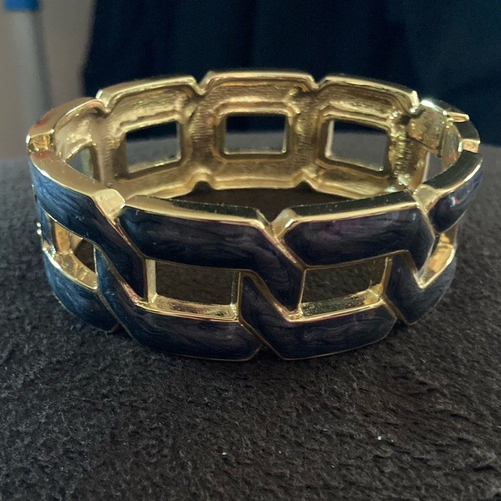 Gray and Gold Bracelet